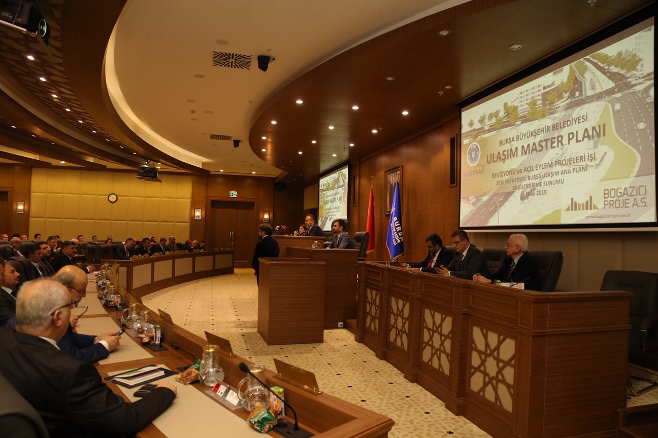 Bursa Ulaşım Ana Planı Büyükşehir Belediye Meclisinde